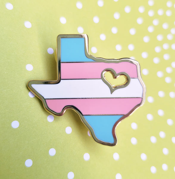 Trans Texas Pride Enamel Pin