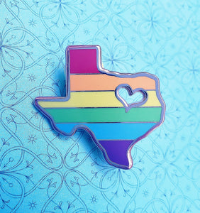 Gay Texas Pride Enamel Pin