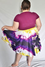 Pixel Sunburst Midi Skirt With Pockets