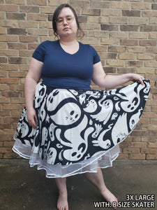 Petticoat for Skirts (White) - Knee-Length