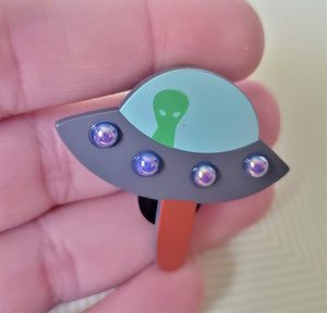 UFO Popsicle Enamel Pin