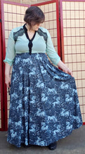 Unicorn Tapestry Maxi Skirt with Pockets