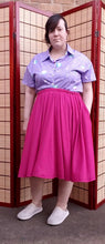 Solid Fuchsia Skirt with Pockets - Skater, Midi, & Maxi
