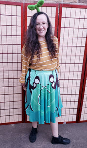 Luna Moth Midi Skirt With Pockets