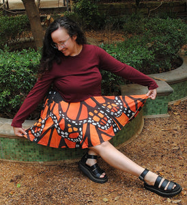 Monarch Skater Skirt with Pockets