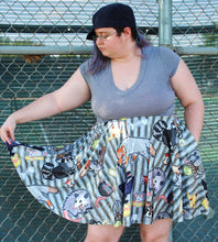 Trash Animals Skater Skirt with Pockets