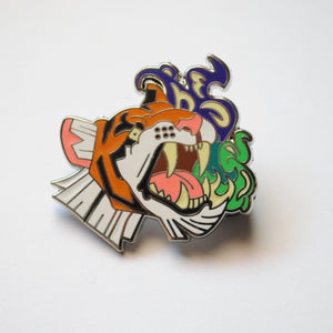 Blazing Tiger Enamel Pin