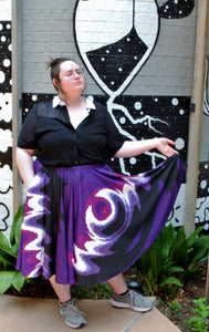 Pixel Eclipse Midi Skirt With Pockets