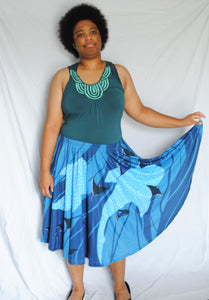 Manta Migration Midi Skirt With Pockets