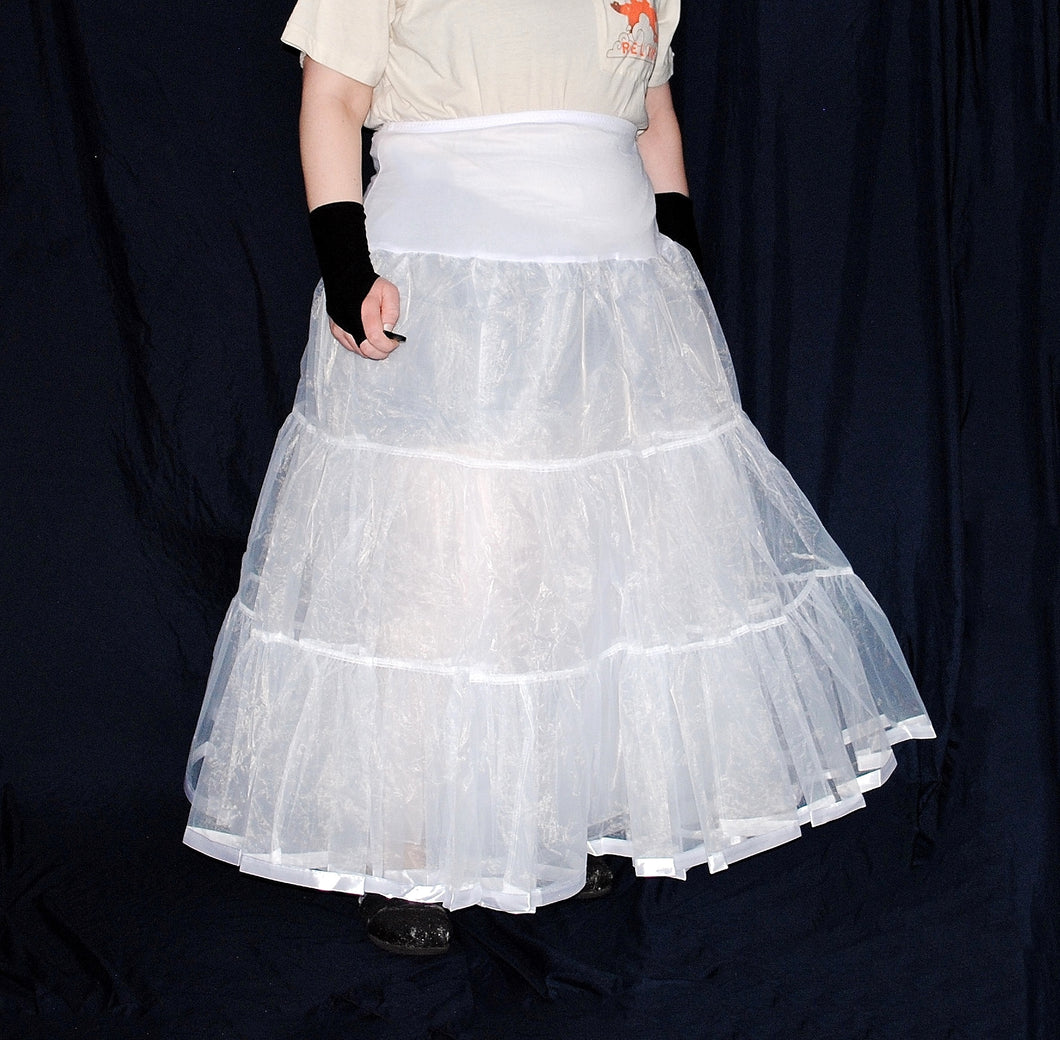 Petticoat for Skirts (White) - Ankle-Length