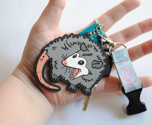 Screaming Opossum PVC Keychain