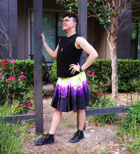 Pixel Sunburst Skater Skirt with Pockets