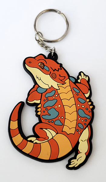 Bearded Dragon PVC Keychain