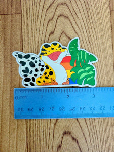 Leafy Gecko Vinyl Sticker