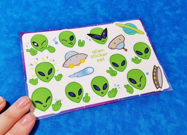 Aliens Sticker Sheet