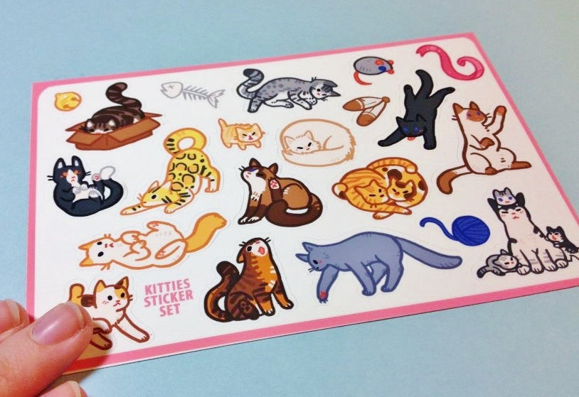 Kitties Sticker Sheet
