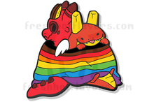 Fry Dragon Pride Flag Enamel Pin