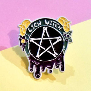 Lich Witch Enamel Pin