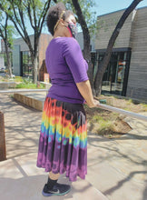 Pixel Effervescence Midi Skirt With Pockets