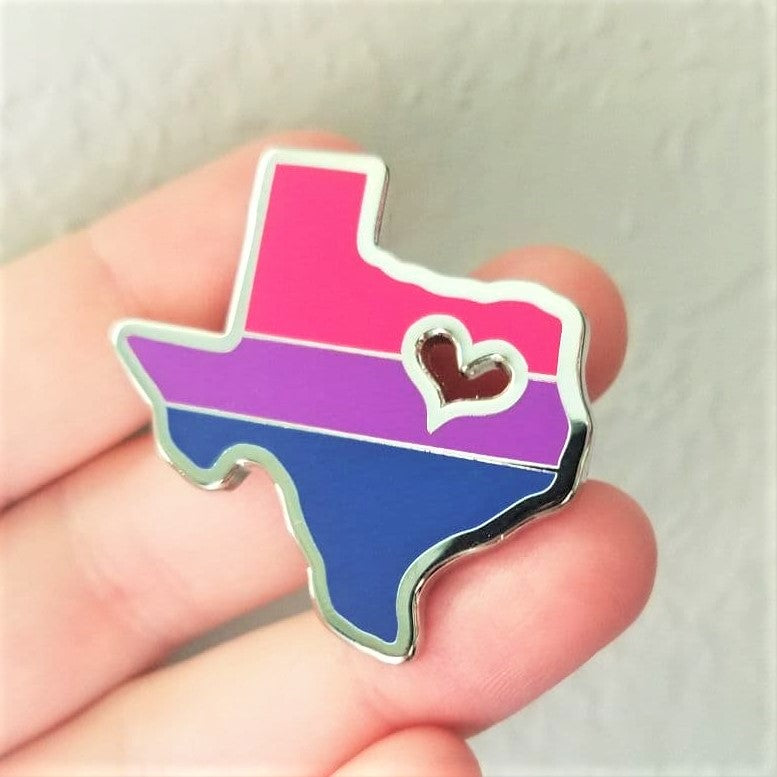 Bi Texas Pride Enamel Pin