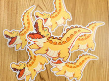 Happy Cheddar Crocodile Vinyl Sticker