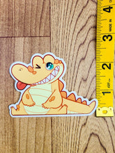Sittin Cheddar Crocodile Vinyl Sticker