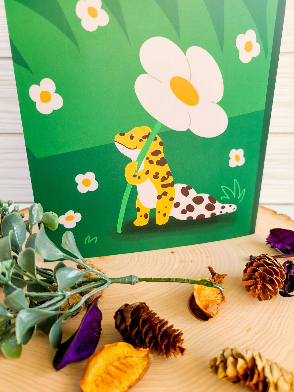 Leopard Gecko Flowery Reusable Sticker Book – Fresh Hot Flavors