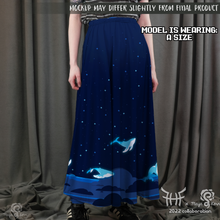 Whale Maxi Skirt with Pockets